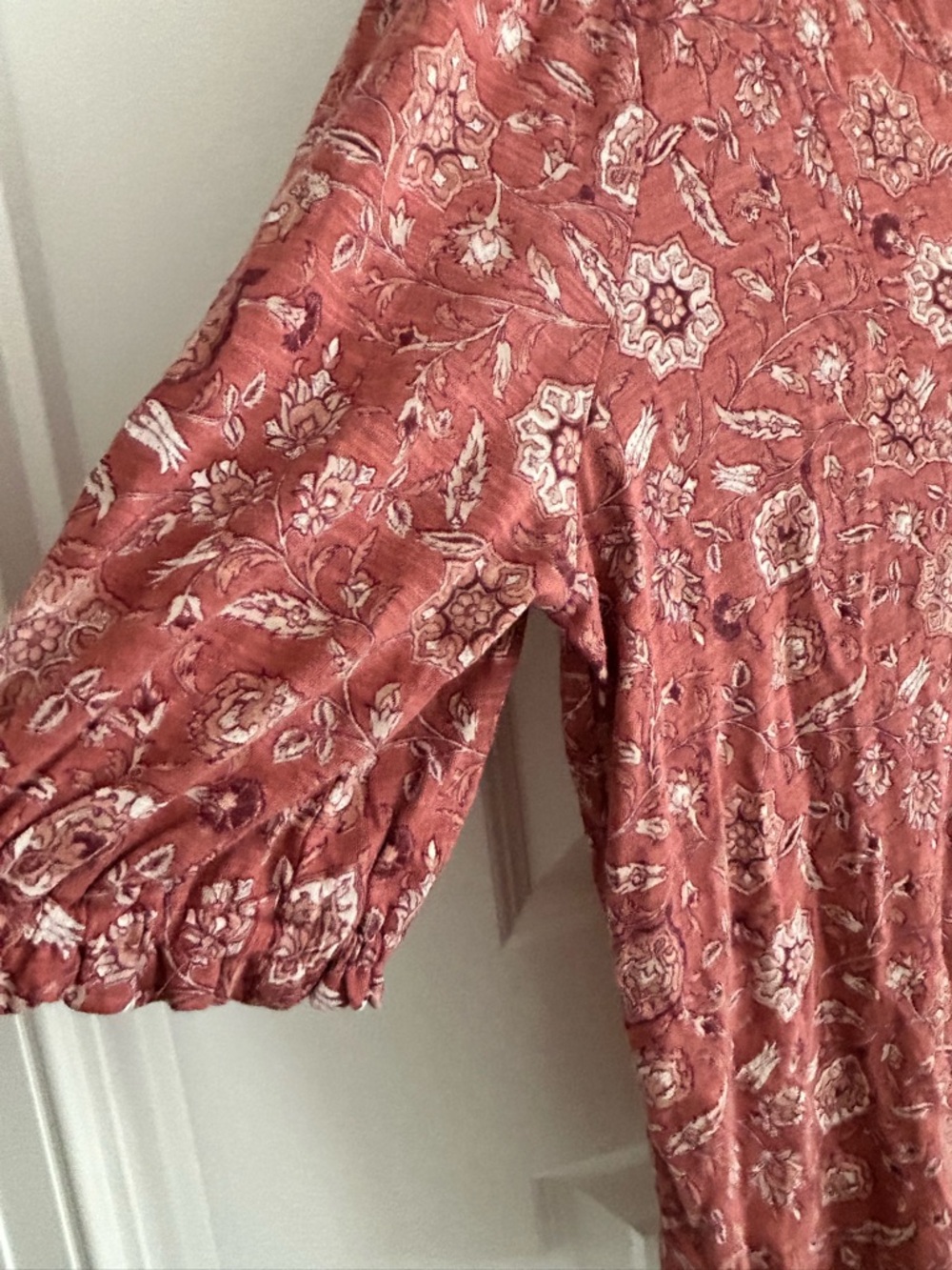 Lucky Brand Floral Top Pink Size L - Picture 5 of 14